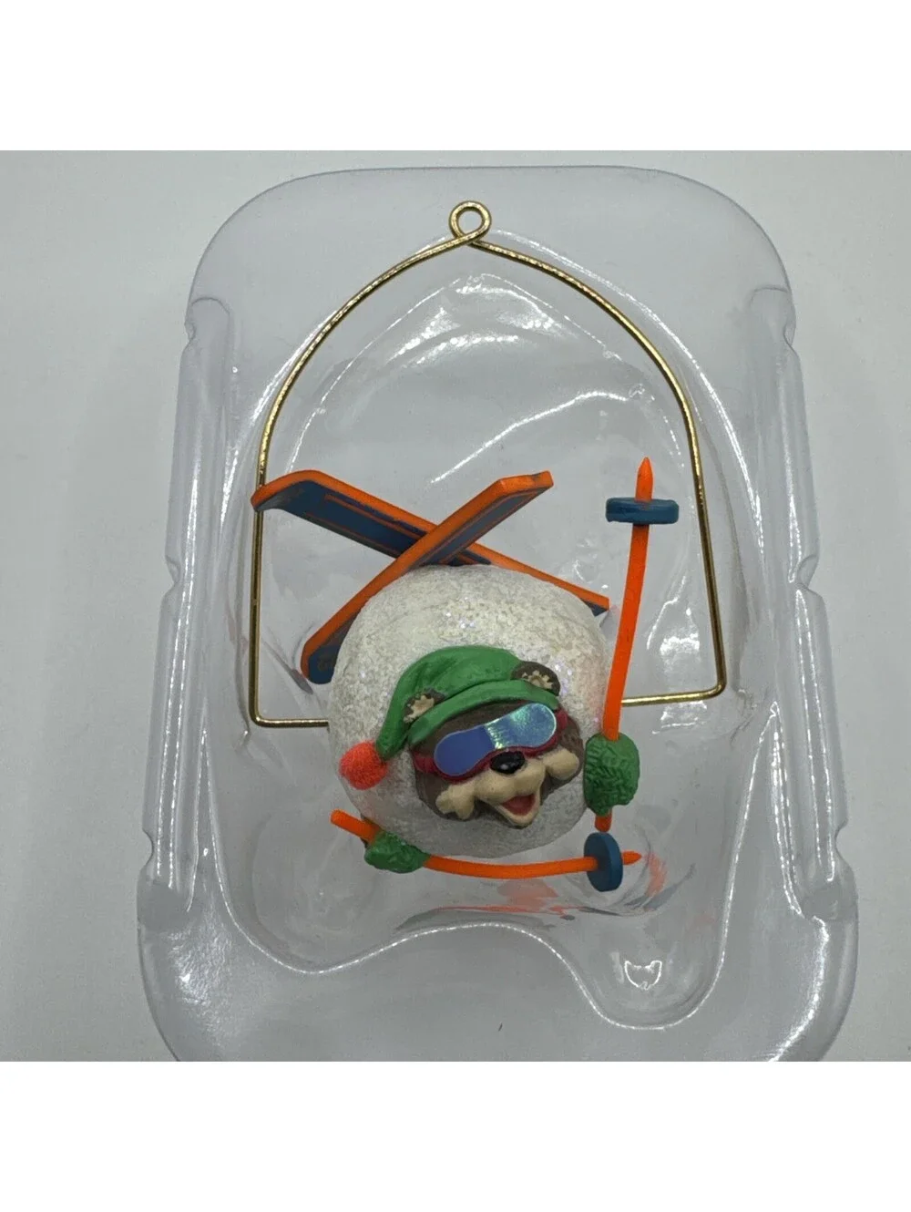 Hallmark Keepsake SKIING 'ROUND 1992 Christmas Ornament w/Original Box
